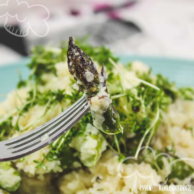 Blumenkohl-Spargel-Risotto