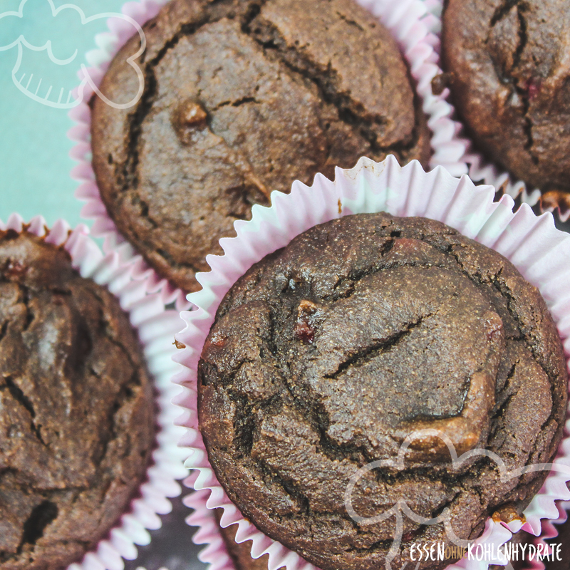 Low Carb Himbeer-Schoko-Muffins