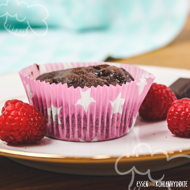 Low Carb Himbeer-Schoko-Muffins