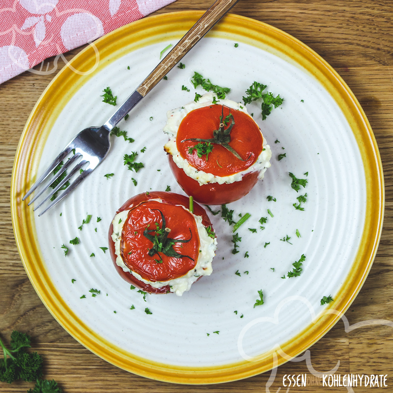 Tomaten mit Frischkäse