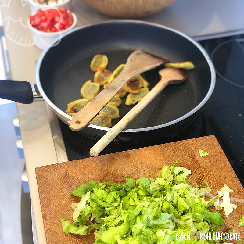 Maultaschen im Salat