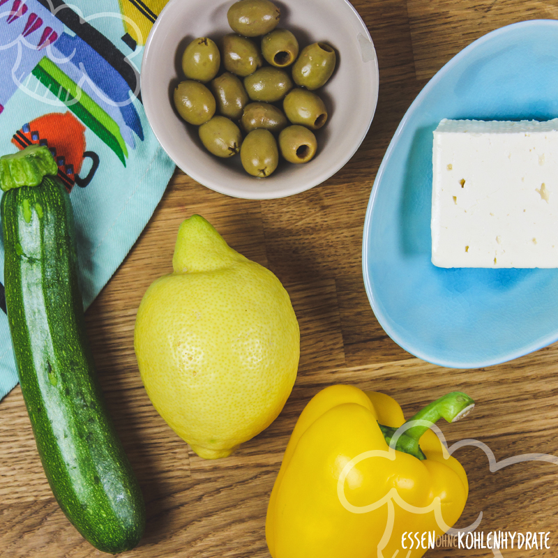 Gratinierter Feta mit Gemüse