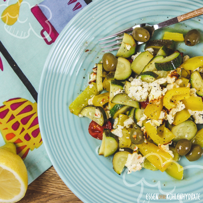 Gratinierter Feta mit Gemüse