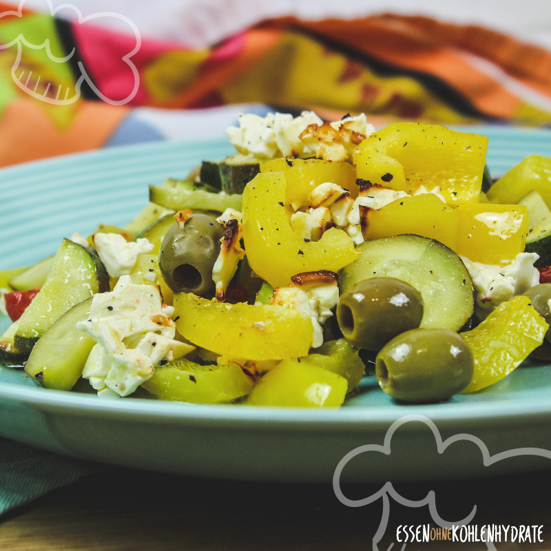 Gratinierter Feta mit Gemüse