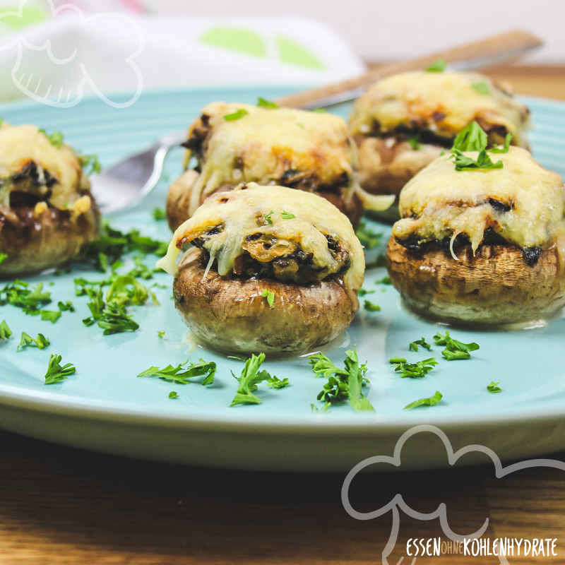 Frischkäse-Champignons - Essen ohne Kohlenhydrate