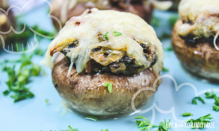 Frischkäse-Champignons - Essen ohne Kohlenhydrate