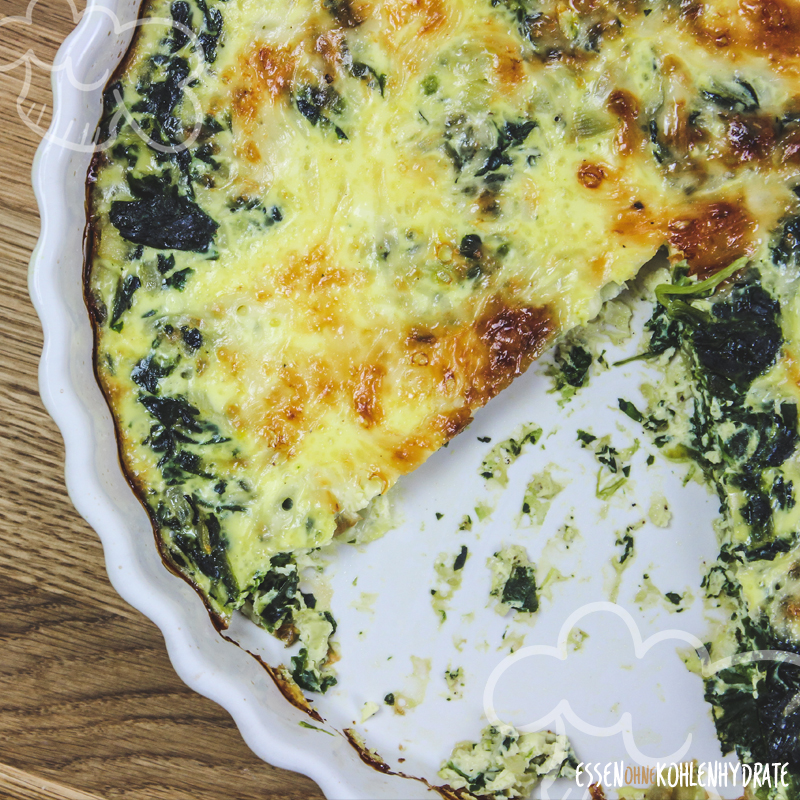 Low Carb Spinat-Quiche