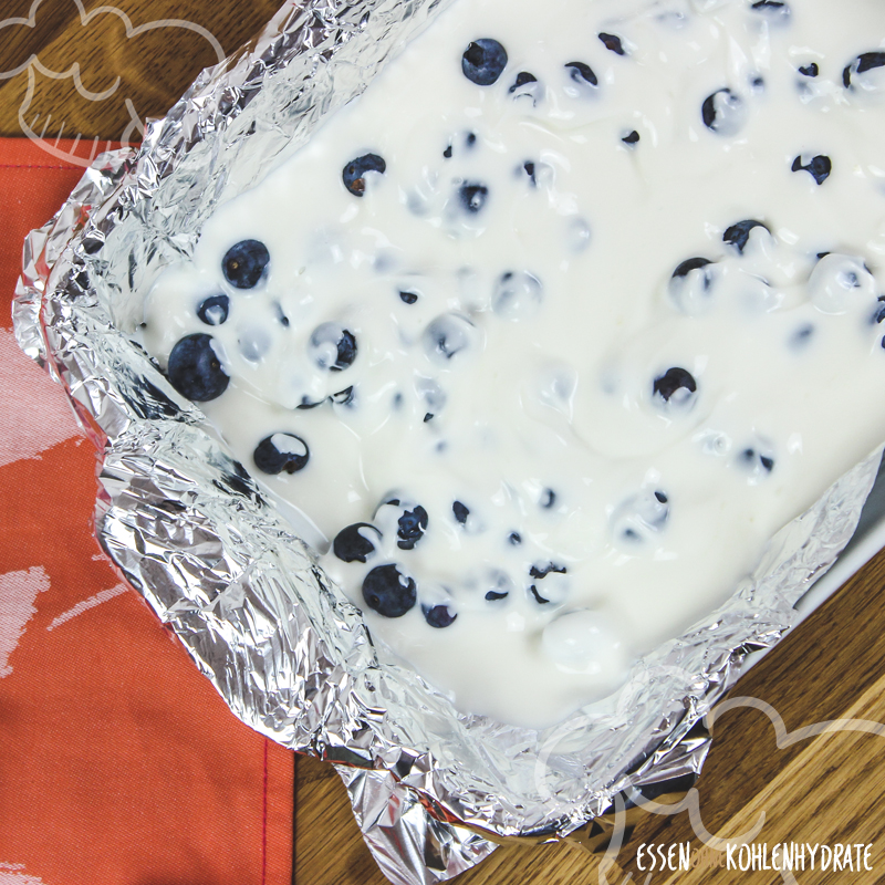 Frozen Joghurt mit Blaubeeren