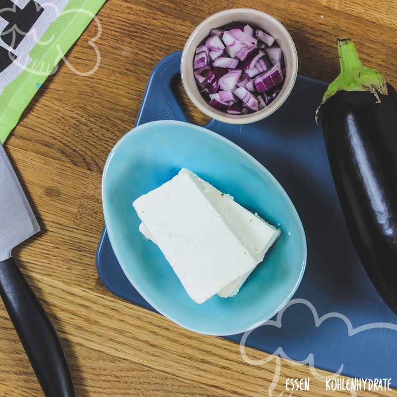 Auberginenröllchen mit Feta - Essen ohne Kohlenhydrate