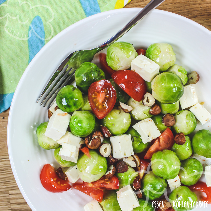 Rosenkohlsalat mit Feta