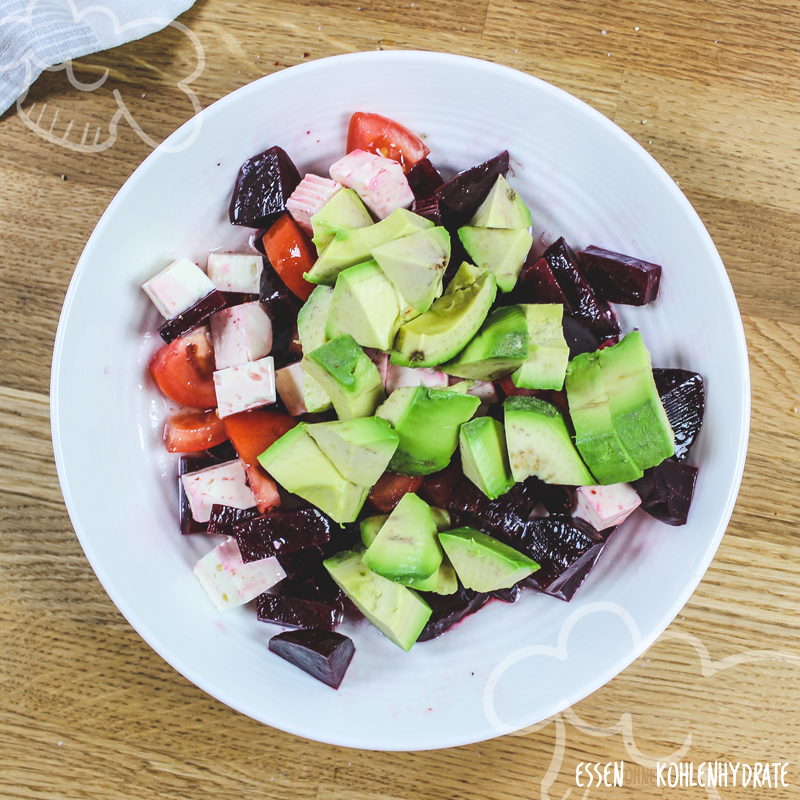 Rote Beete Avocado Salat