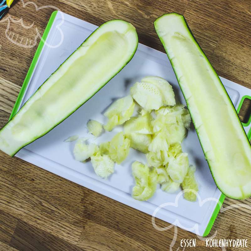 Frischkäse-Zucchini mit Bacon