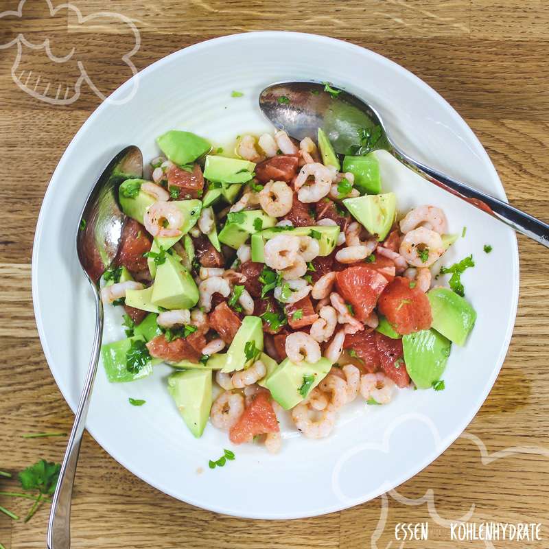 Garnelen-Avocado-Salat - Essen ohne Kohlenhydrate