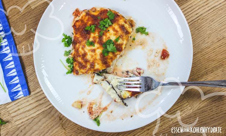 Vegetarische Auberginen-Lasagne