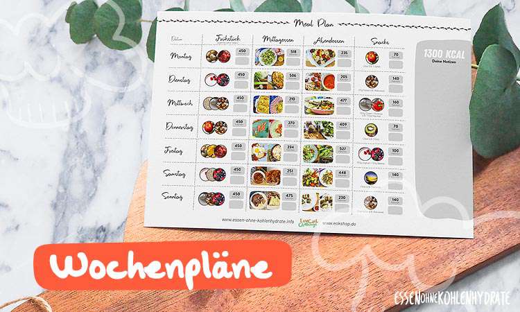 Low-Carb Wochenplan