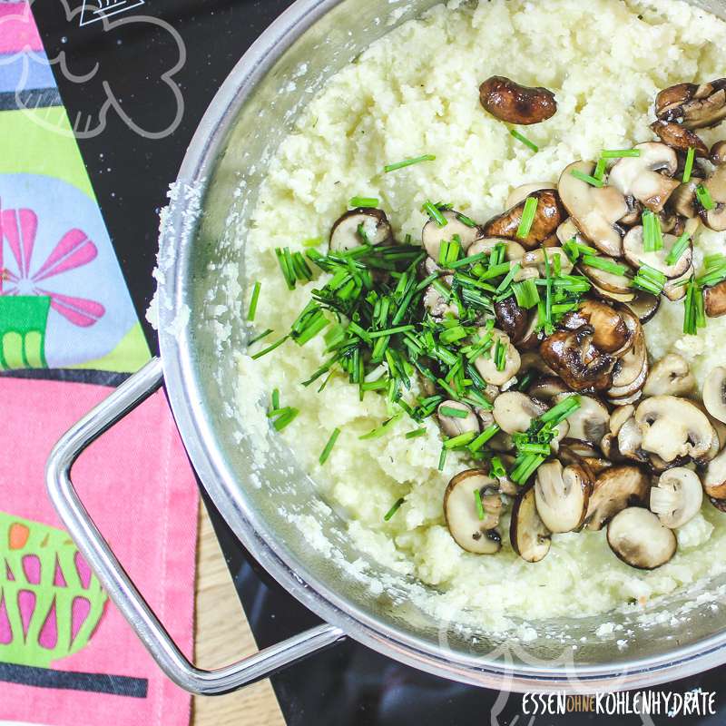 Blumenkohl-Pilz-Risotto