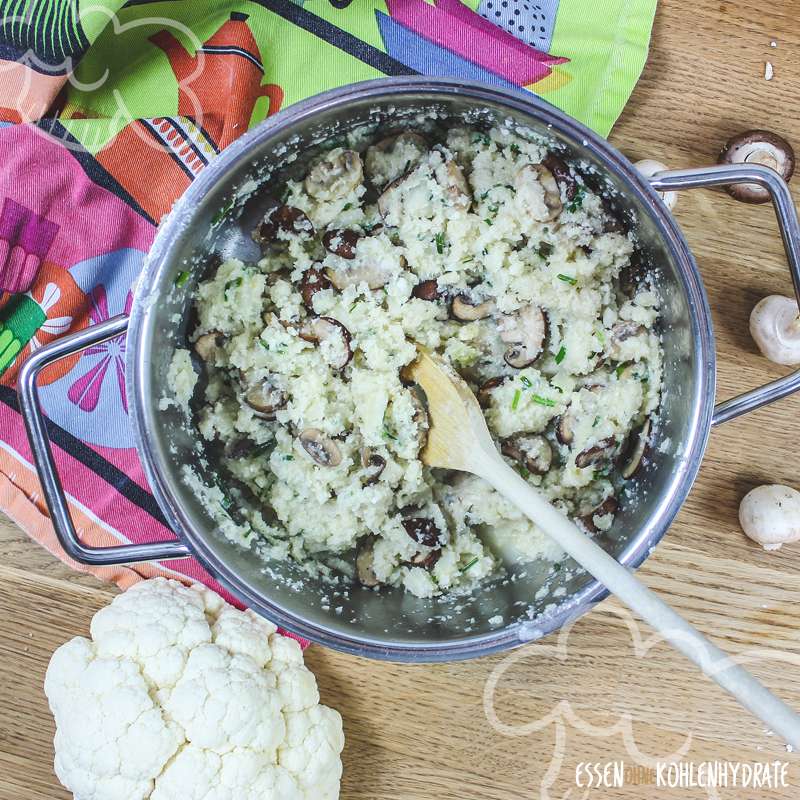 Blumenkohl-Pilz-Risotto