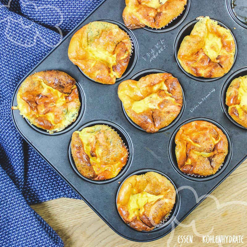 Lachs-Frischkäse-Muffins - Essen ohne Kohlenhydrate