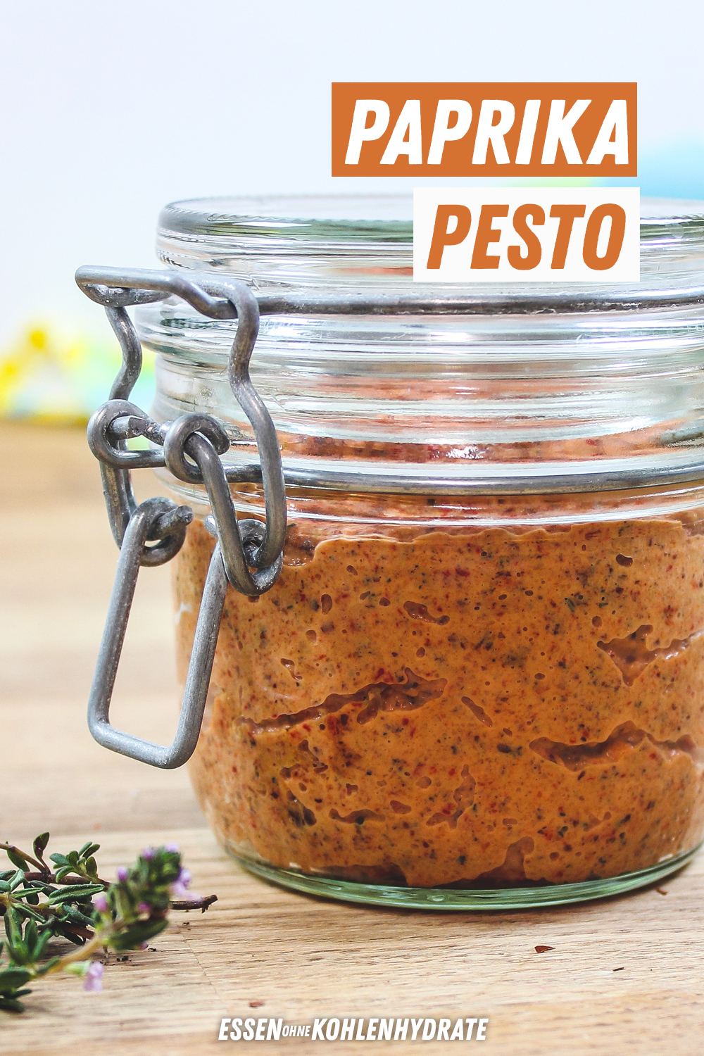 Paprika-Pesto - Essen ohne Kohlenhydrate