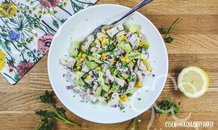 Avocado-Hähnchen-Salat