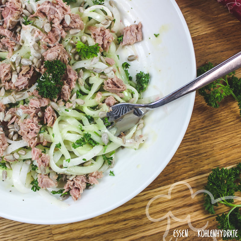 Rettichsalat mit Thunfisch - Essen ohne Kohlenhydrate