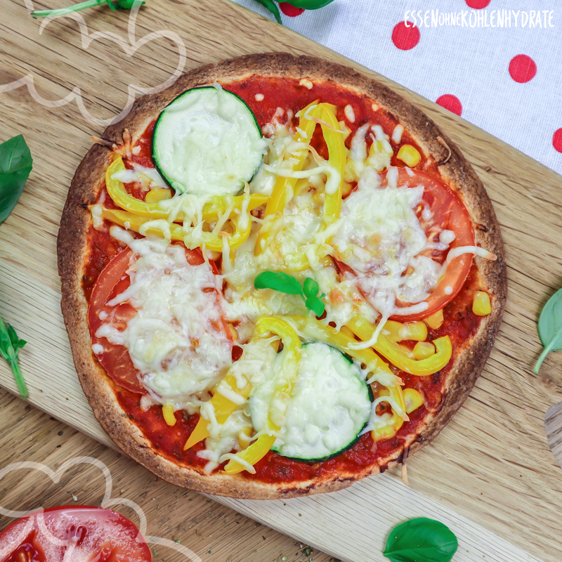 Bunte Wrap-Pizza - Essen ohne Kohlenhydrate