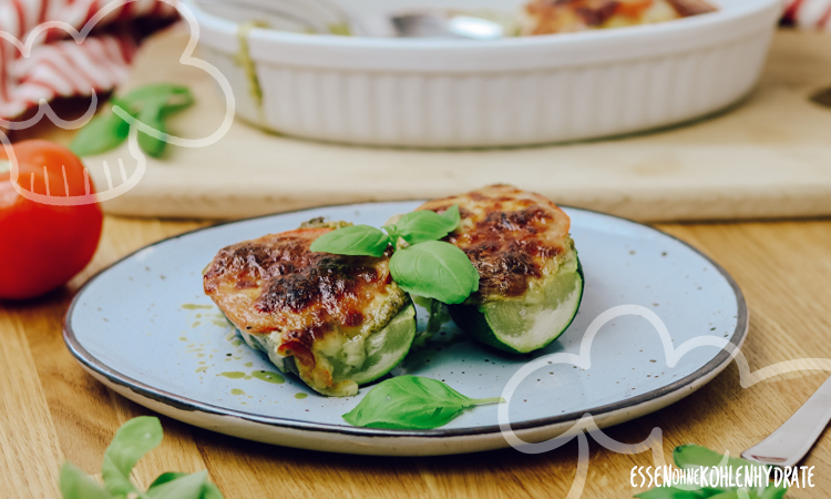 Zucchini-Caprese aus dem Ofen