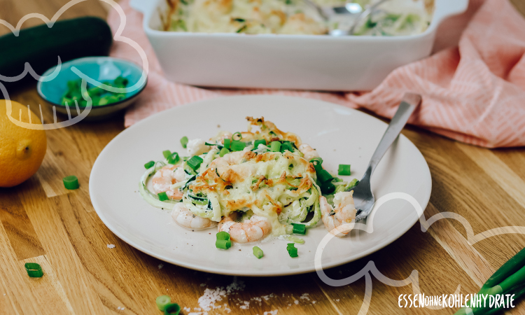 Zucchini-Garnelen-Auflauf