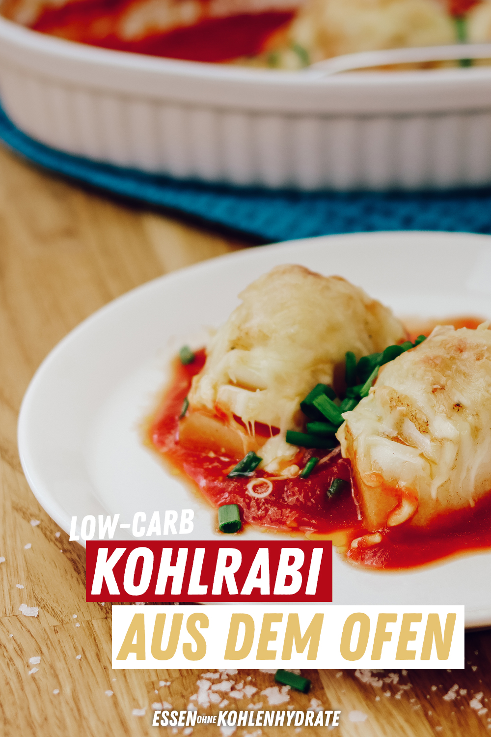 Kohlrabi aus dem Ofen - Essen ohne Kohlenhydrate