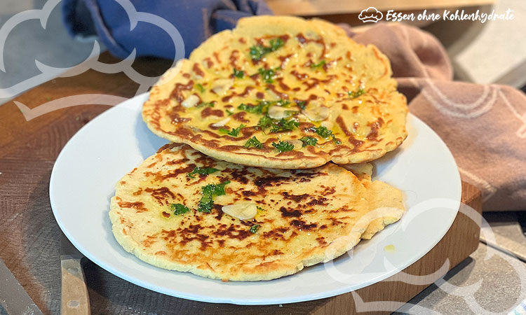 Low-Carb Naan Brot (ohne Hefe)