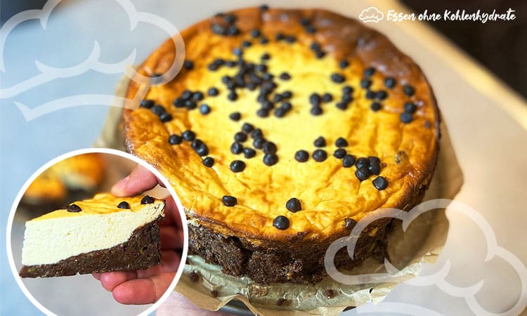 Low-Carb Zucchini-Brownie-Cheesecake